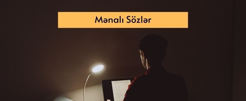 Menali soz ve sozler 2020