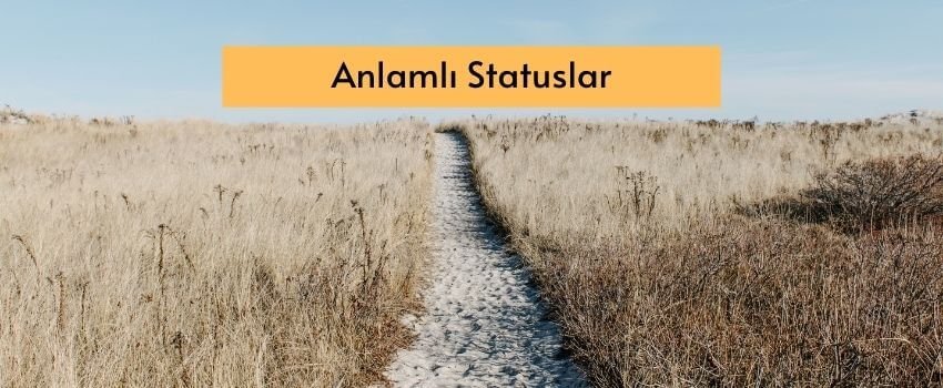 anlamli statuslar 2020