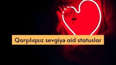 Qarsiliqsiz sevgiye aid statuslar