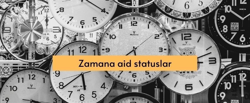 Zamana aid statuslar