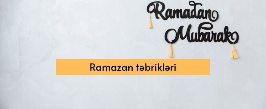 Ramazan tebrikleri