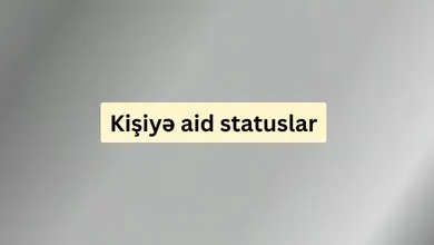 Kisilere aid statuslar